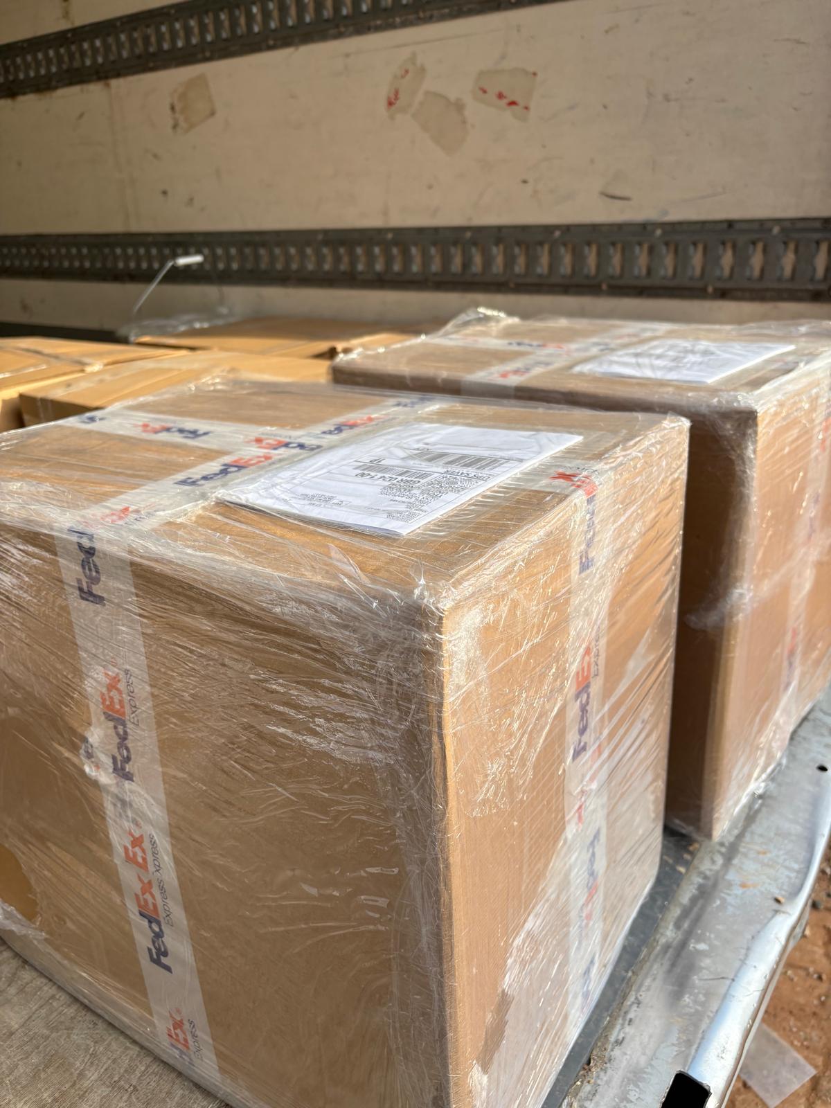 FedEx shipments ready at our Georgia warehouse